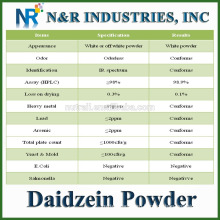 Bulk Daidzein Supply 98% HPLC Daidzein Powder CAS No486-66-8